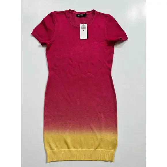 Ralph Lauren Women's Dip-Dyed Short Sleeve Jersey Dress Sz M - Picture 12 of 12